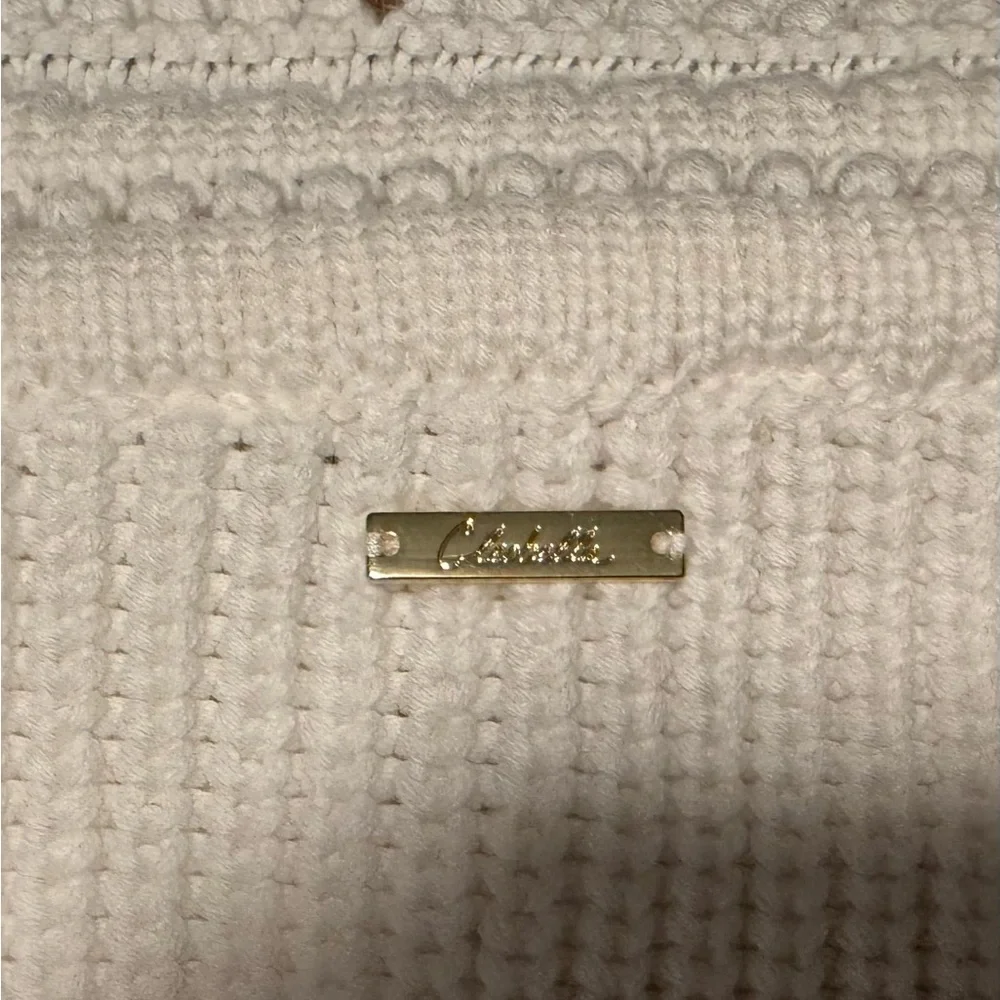 Cleobella Ivory Knit sweater with Puff Sleeves,  discount, NWT - Picture 6 of 7
